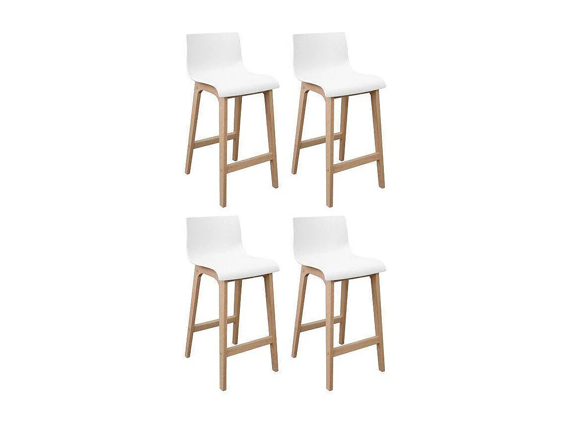 Komplet 65cm dębowych krzeseł barowych TANNA 4079100 - obrazek 1