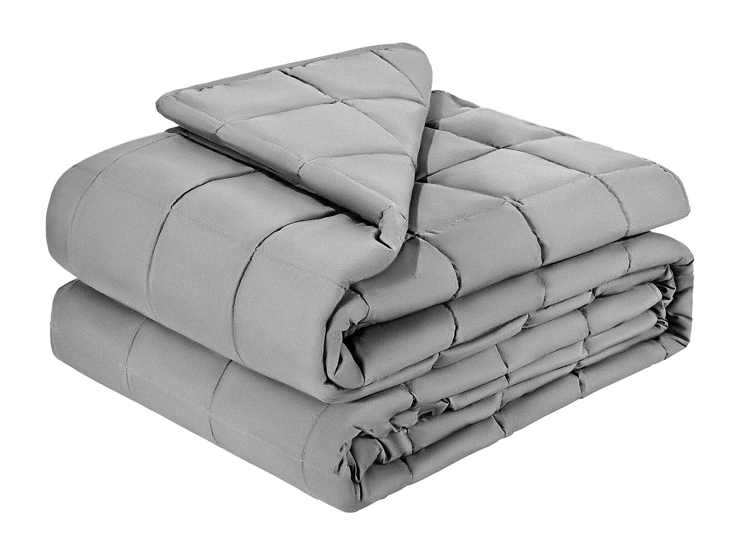 Kołdra Obciążeniowa SucceBuy, Ciężka Kołdra 223,5 x 264 cm, 11,5 kg, z Kulkami Szklanymi, Odpowiednia dla Osób o Wadze 113-140 kg, Łagodzi Niepokój i Stres, Szara 4396635