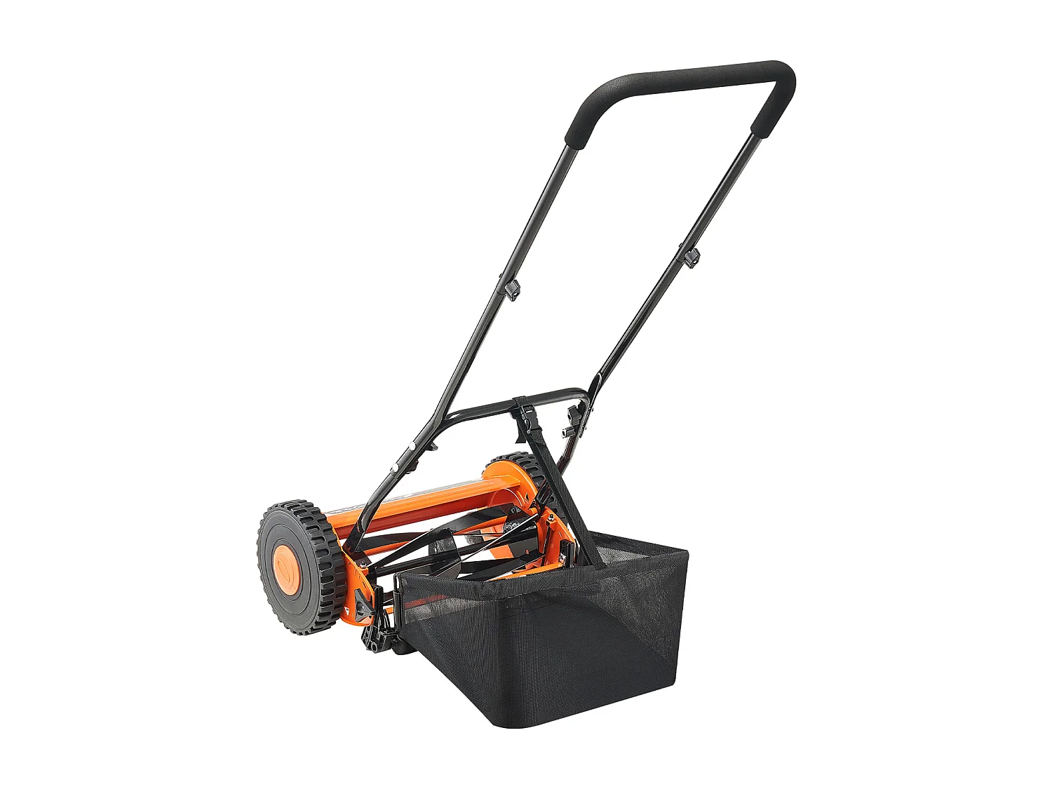 Kosiarka Ręczna SucceBuy, Szerokość Cięcia 35cm, 5 Noży ze Stali, Regulowana Wysokość Cięcia 1.5 do 4.5 cm, Wyposażona w Pojemnik na Trawę 4407145