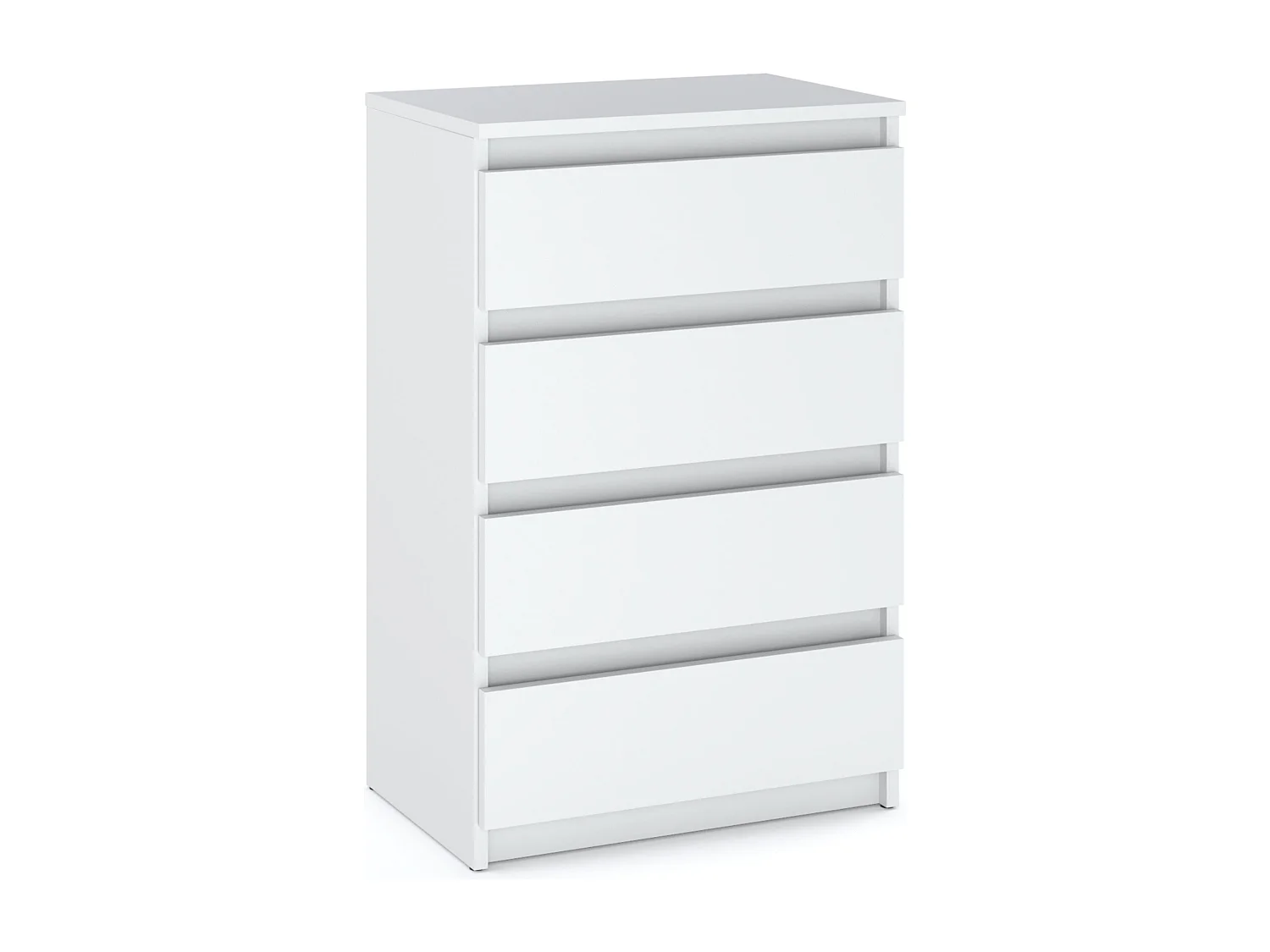 Komoda z 4 szufladami 60cm Szafka Biały Mat Meble Do Salonu Sypialni 4697110 - obrazek 1