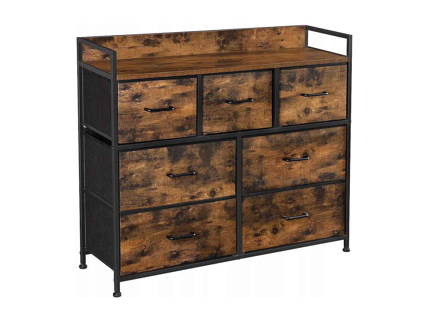 Komoda Valora Rustic Brown Industrial w stylu loft | przechowywanie 4700761 - obrazek 1
