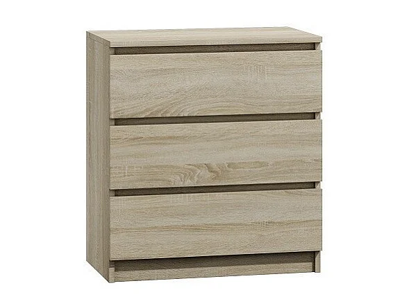 Komoda Malwa M3 | Dąb Sonoma | 70x40x75 cm | 3 szuflady 4044421 - obrazek 1