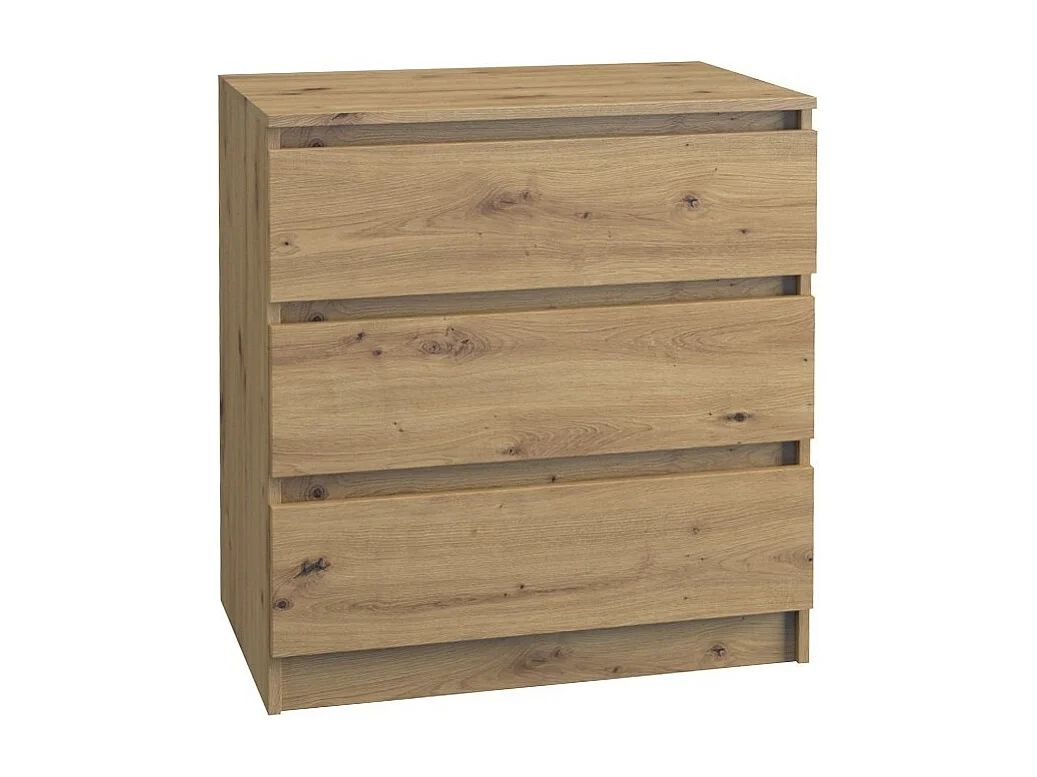 Komoda Malwa M3 | Dąb Artisan |70x40x75 cm | 3 szuflady 4044409 - obrazek 1