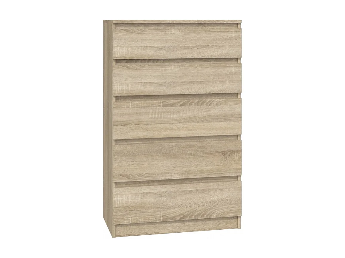 Komoda Malwa M5 | Dąb Sonoma | 70x40x109,5 cm | Komoda z 5 Szufladami 4044440 - obrazek 1