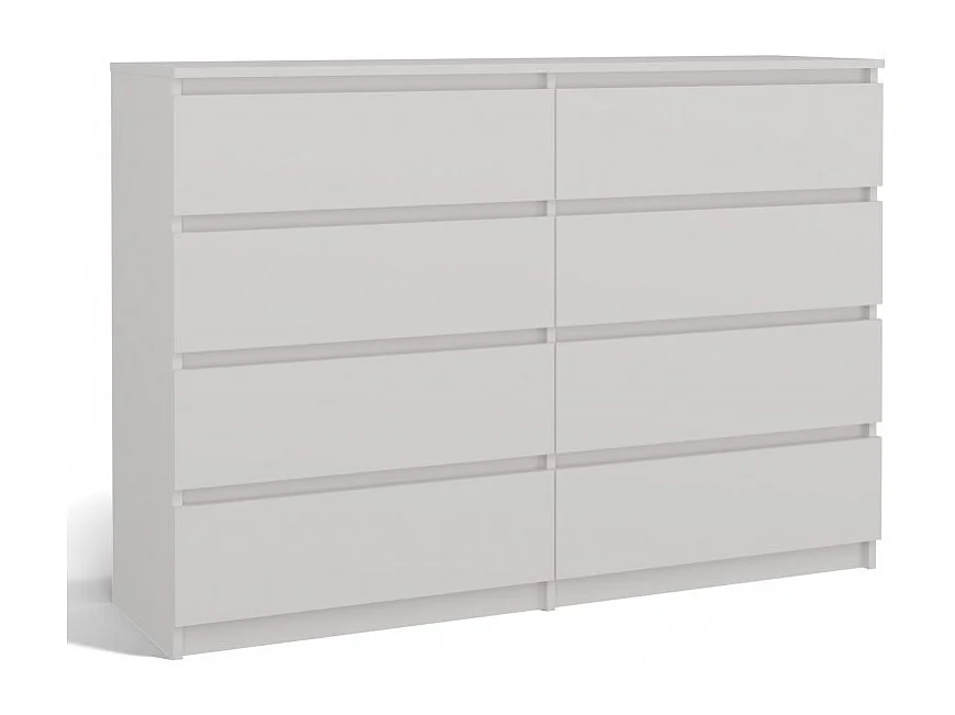 Komoda Malwa M8/140 | Biała | 138x40x97 cm | 8 Szuflad 4044432 - obrazek 1