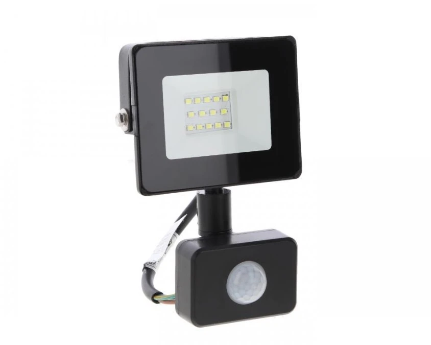 NAŚWIETLACZ LED SMD KASTEL 10W 6000K 850LM IP65 CZARNY CZ. PIR - obrazek 3