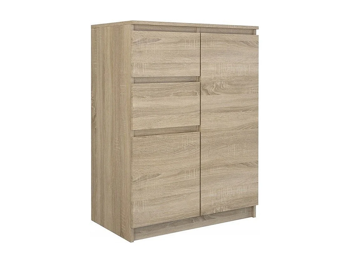 Komoda Malwa 2D2S | Dąb Sonoma | 70x40x97 cm | 2 Drzwi 2 Szuflady 4044424 - obrazek 1