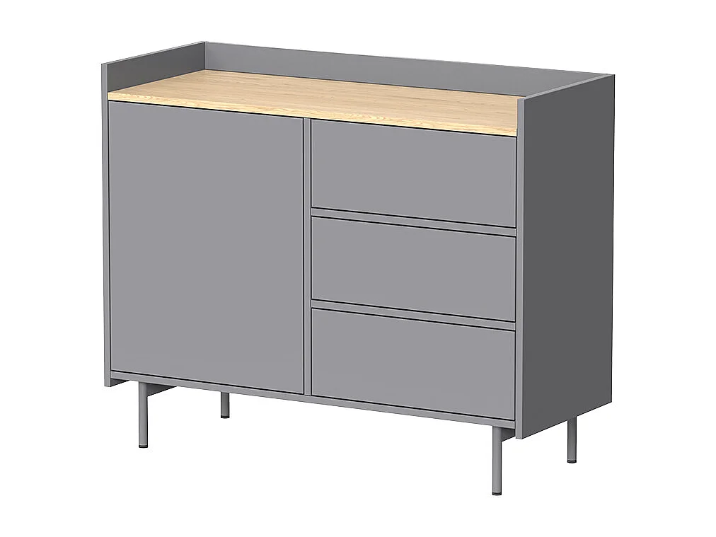 Kredens szary 100x40x82 velina 4792634