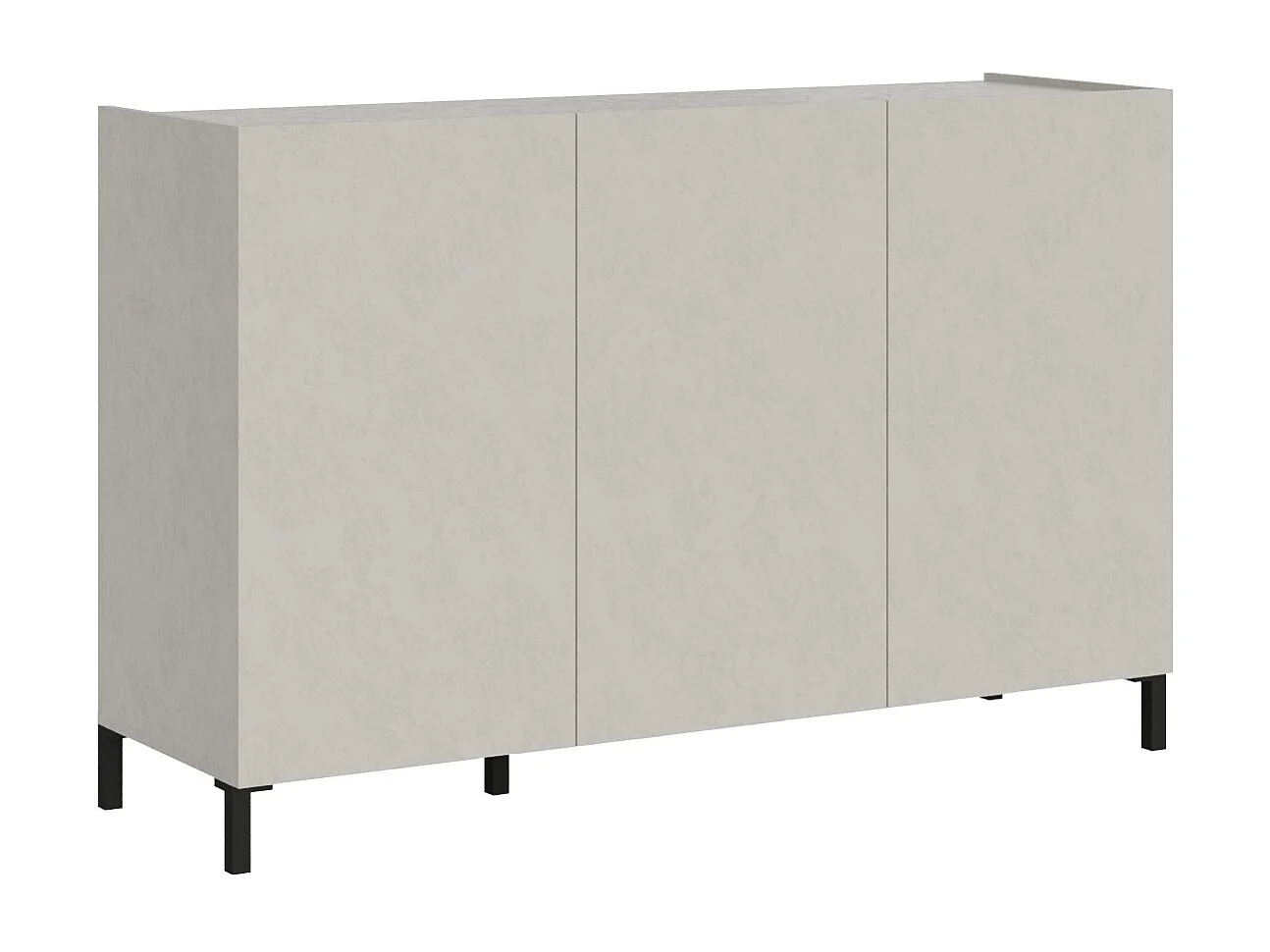 Komoda 3-drzwiowa Solaria 130x40x84 cm, biały połysk 3642222 - obrazek 1