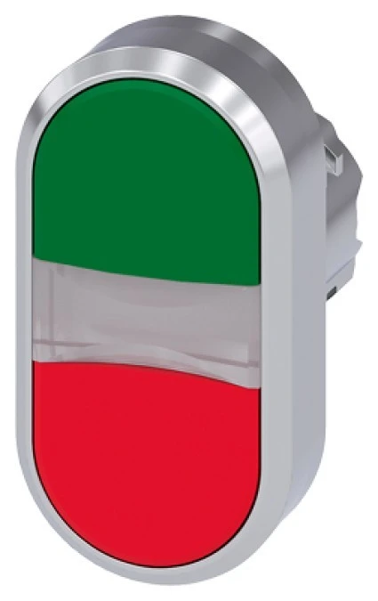 Napęd przycisku podwójnego 22mm zielony i czerwony metalowy IP69k Sirius ACT 3SU1050‑3AB42‑0AA0 - obrazek 3