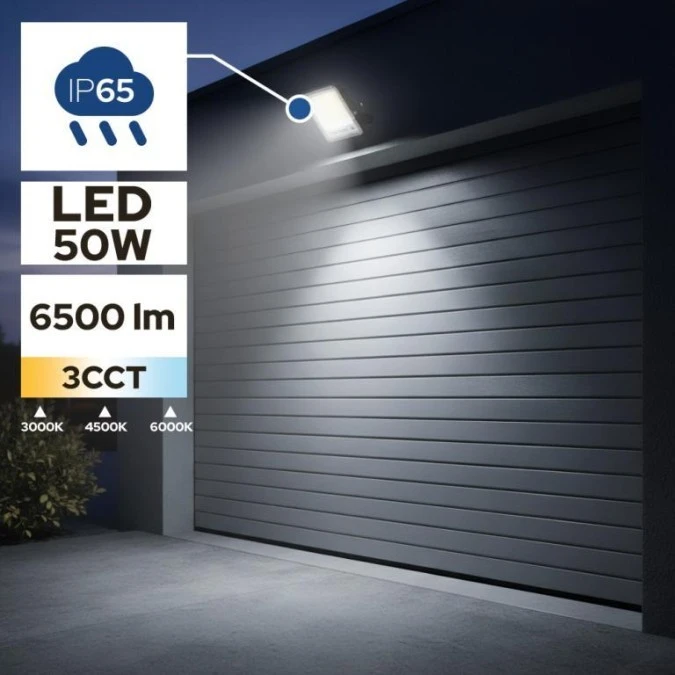 Naświetlacz LED 50W 3CCT 6500lm IP65 145‑265V PALLAS HOROZ - obrazek 3