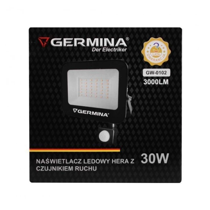 Naświetlacz ledowy Hera 30W z czujnikiem ruchu GW‑0102 - obrazek 2