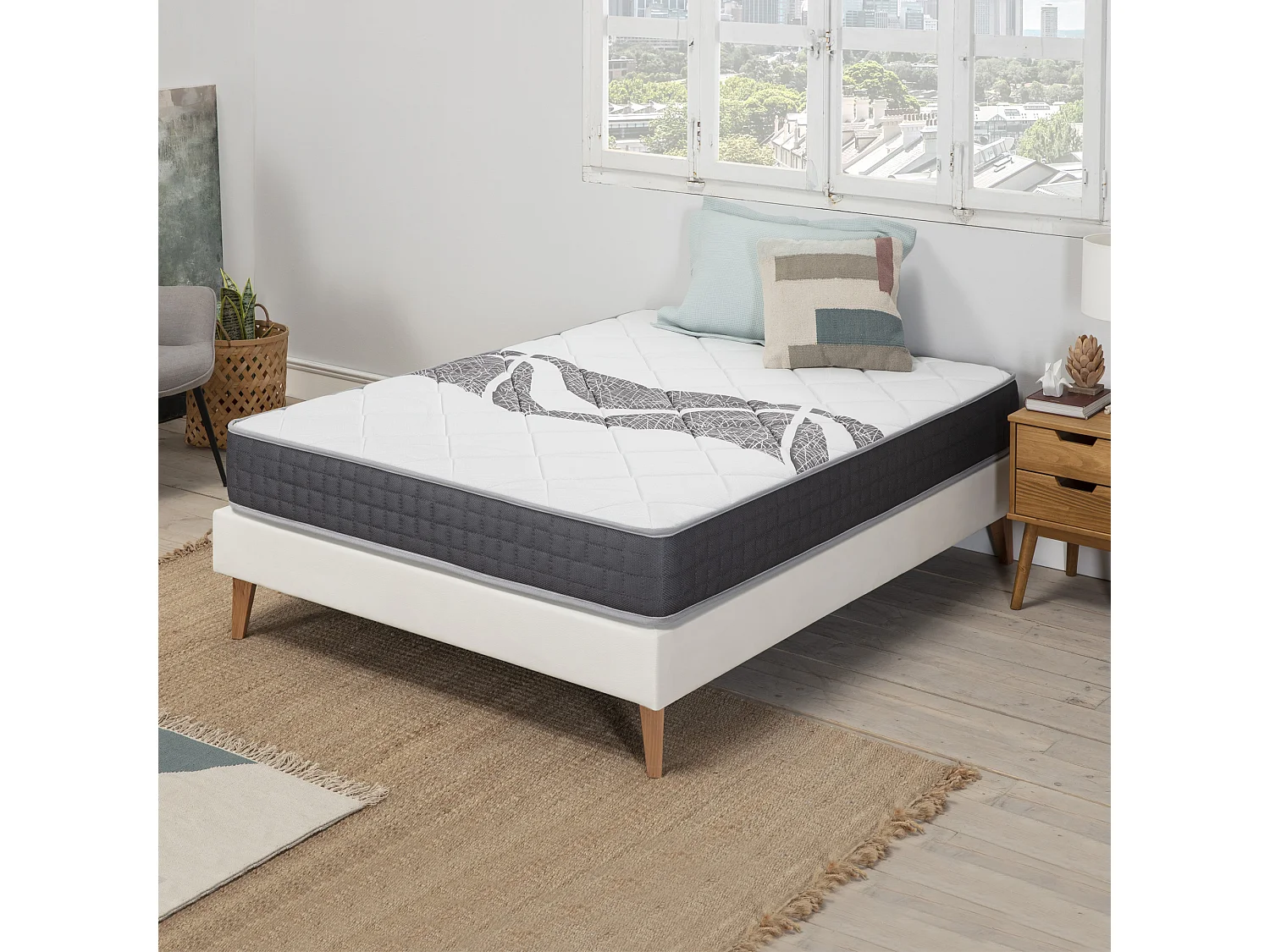 Kolumnowy materac Sleep Plus z pianką pamięciową 140×190 cm, wysokość 22 cm. 149477