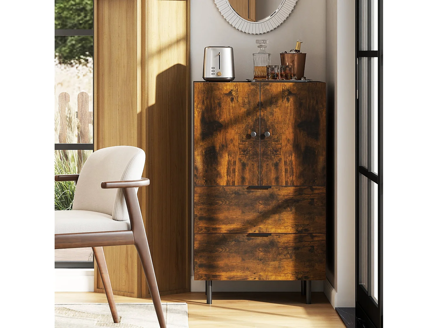 Komoda do salonu Kredens 60 x 41,5 x 102 cm 4866928 - obrazek 1