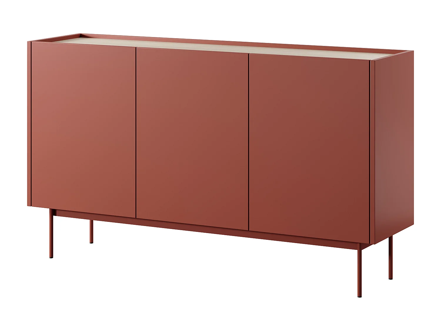 Komoda: Cegła, Blat: Dąb Linea, 144 x 83 x 37 cm 4065876