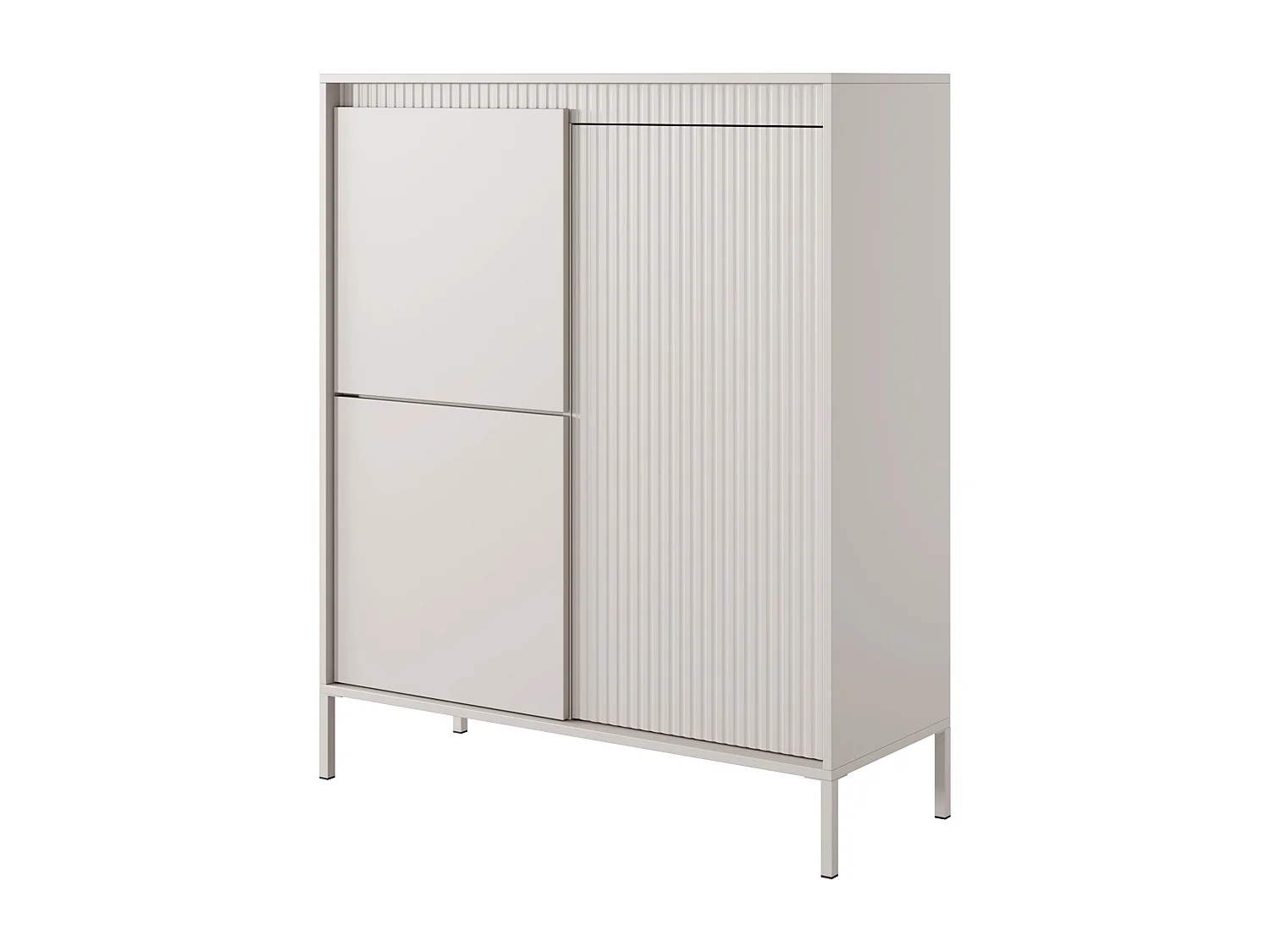 Komoda: 3 drzwi, kaszmir, 123,4 x 103,5 x 39,5 cm 4066057 - obrazek 1