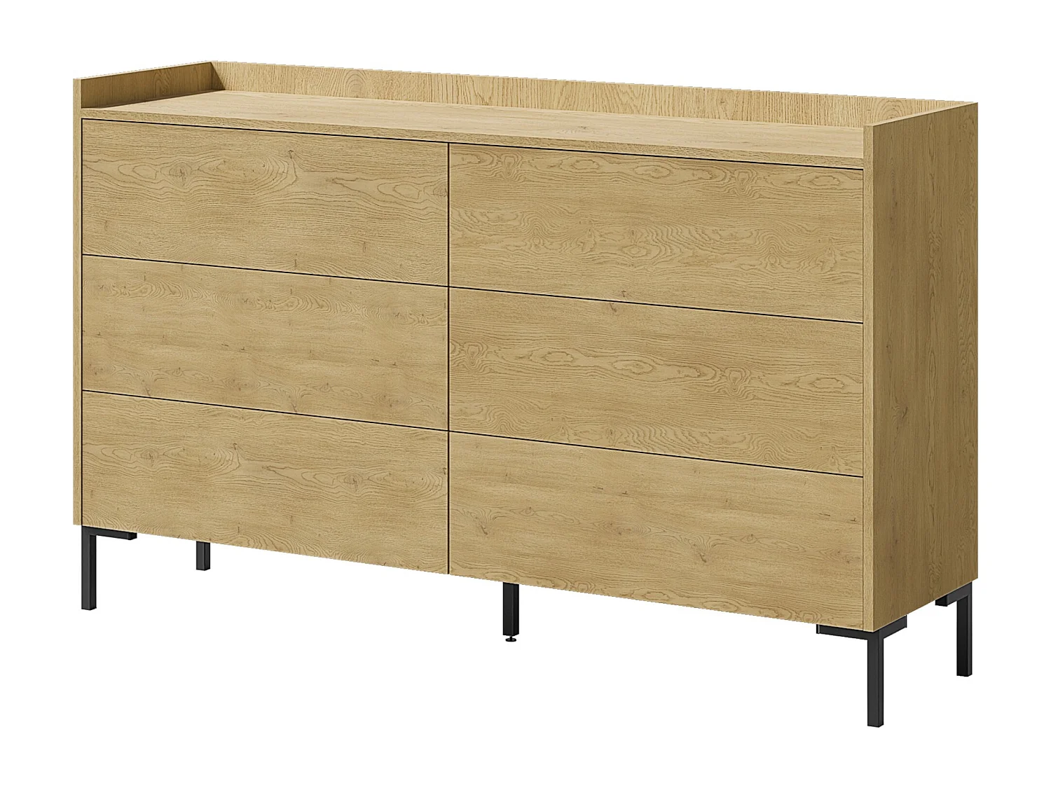 Komoda z szufladami Liam 6S 150 Dąb Cremona 4900832 - obrazek 1
