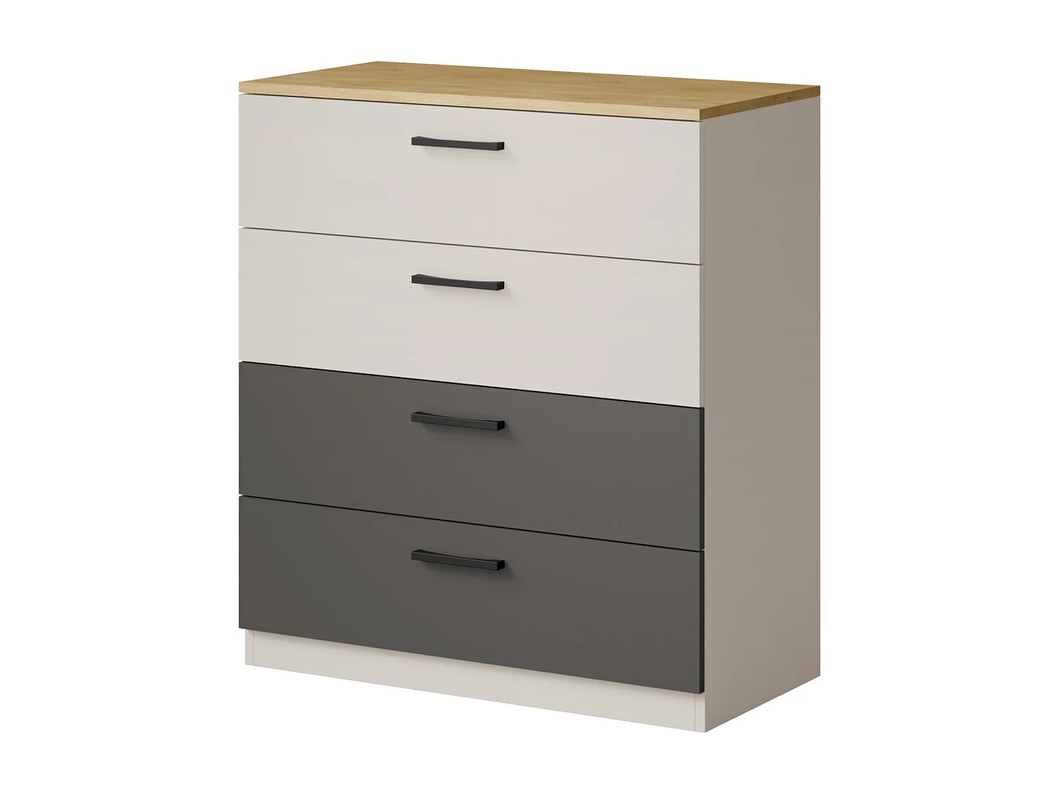 Komoda z szufladami Billz 4S 80 Kaszmir/Dąb Cremona 4900844 - obrazek 1