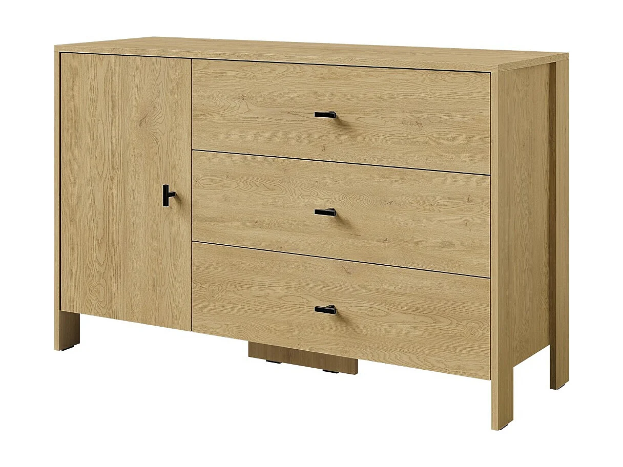 Komoda z szufladami Ethan 1D3S 120 Dąb Cremona 4900945 - obrazek 1