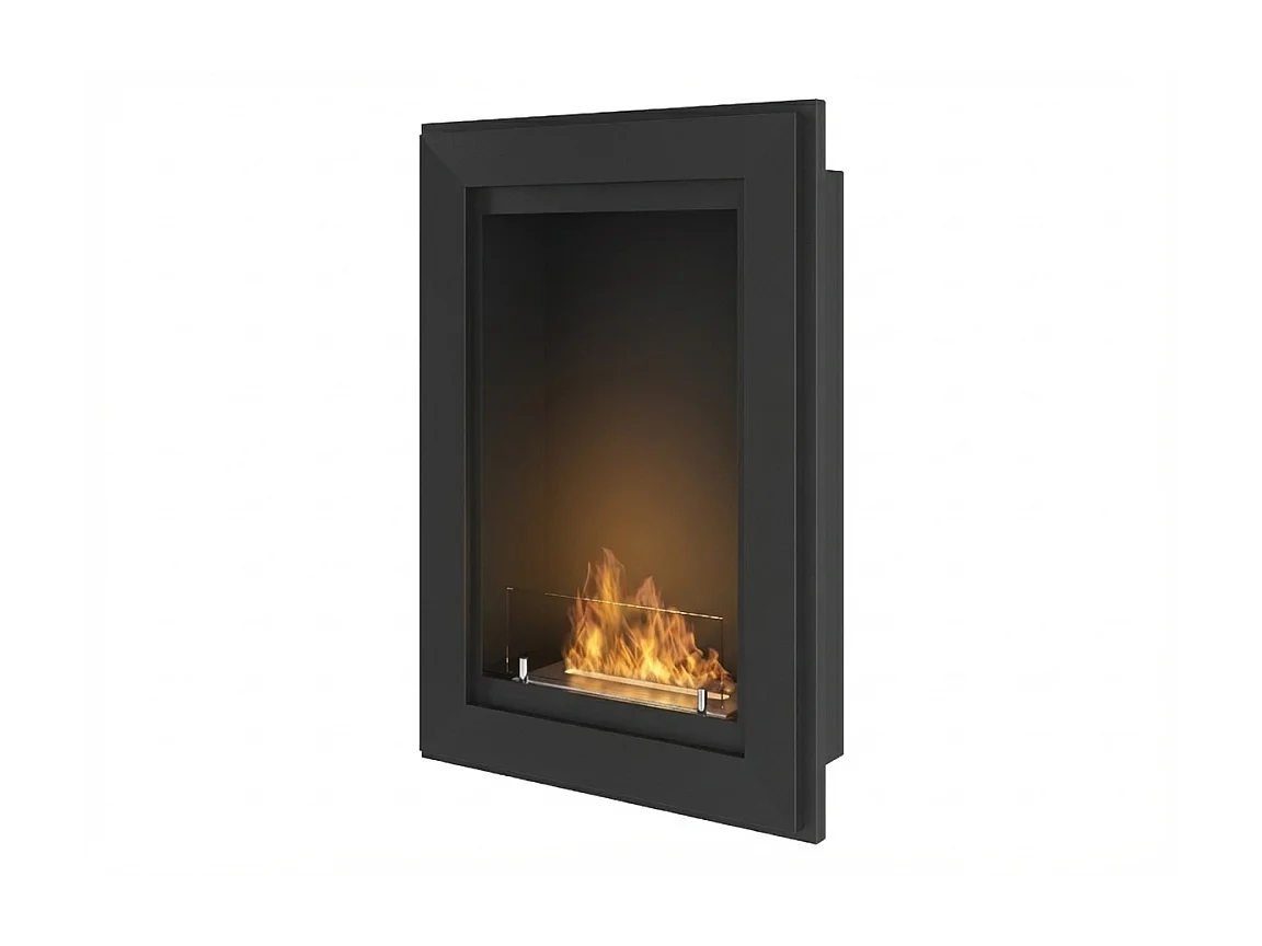 Kominek bioetanolowy Frame 550 SimpleFire do zabudowy ze szkłem – matowa czerń 4902321