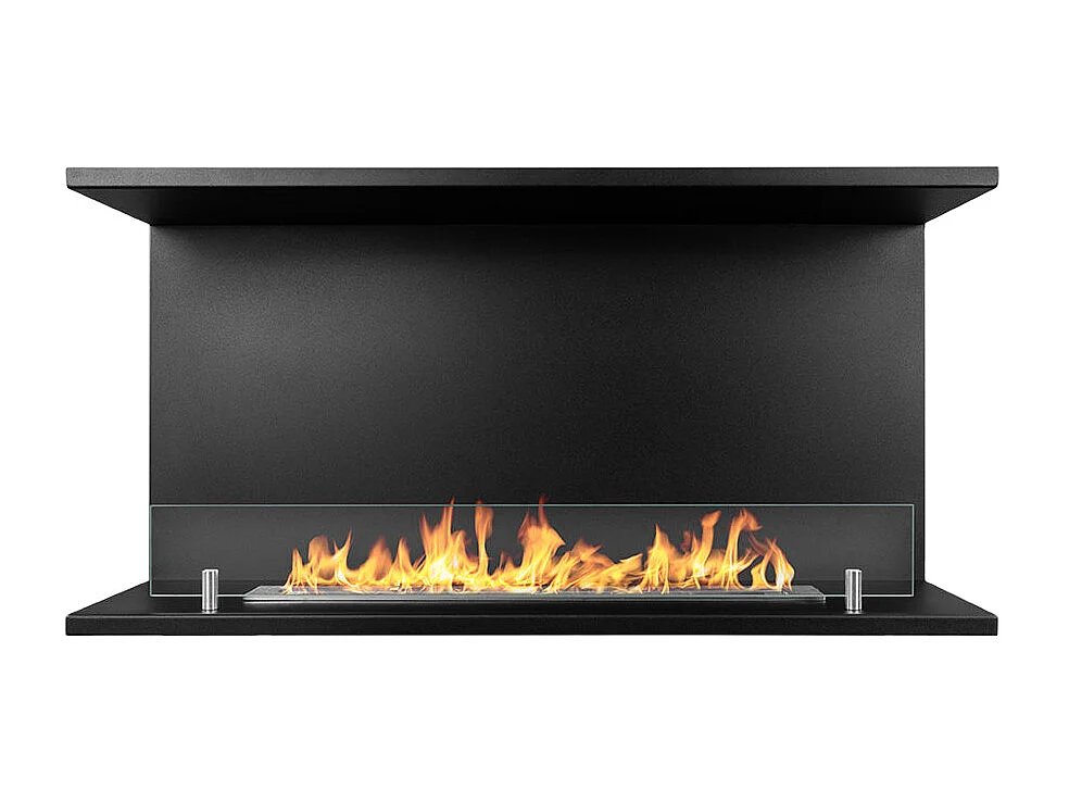 Kominek bioetanolowy do zabudowy TREVI 90, 3-stronny, 3-stronny, 90×45 cm 4902254