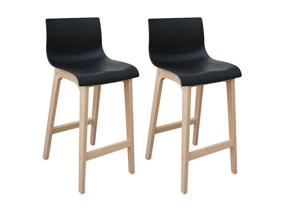Komplet 65cm dębowych krzeseł barowych TANNA 4079102