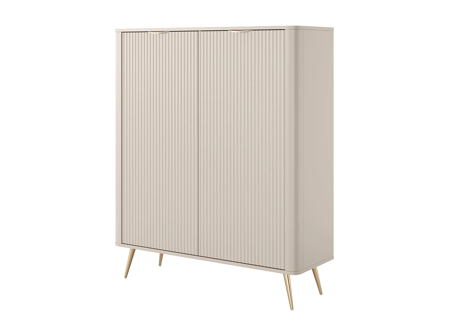 Komoda: 2 drzwi, beżowa, 113,2 x 38 x 134,1 cm 4920029