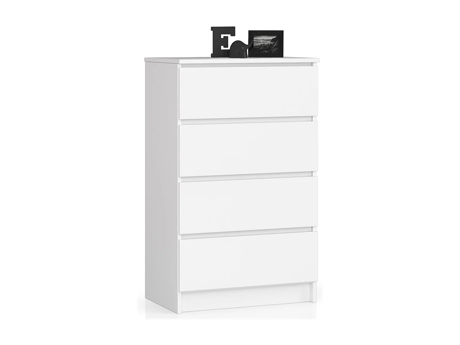 Komoda AKORD K60 Biała 60 cm 4 szuflady kolor Biały mat 60x40x99 cm 1952017 - obrazek 1