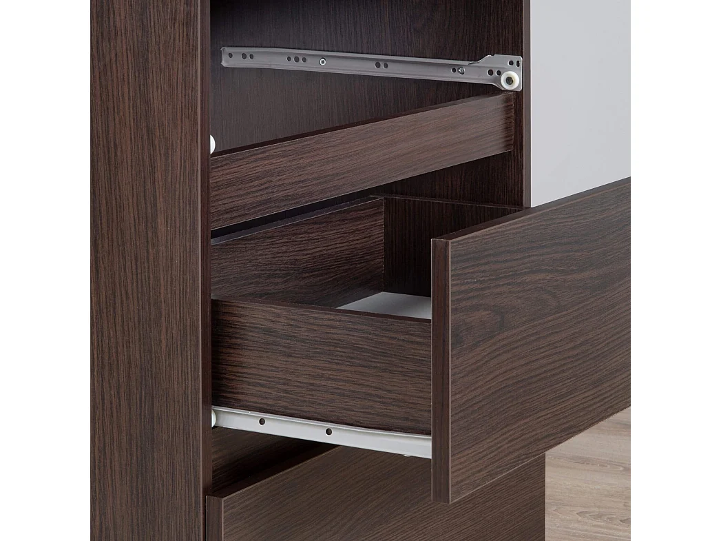 Komoda AKORD K60 Wenge 60 cm 6 szuflad kolor Wenge mat 60x40x130 cm 1952087 - obrazek 1