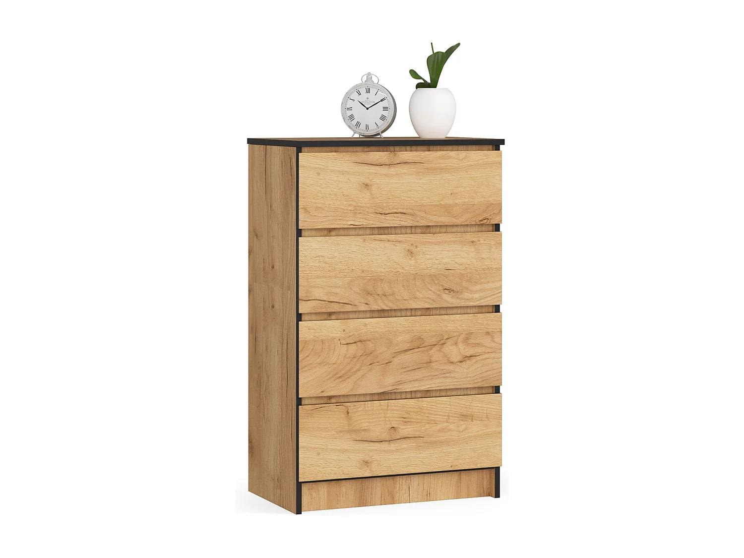 Komoda AKORD K60 Dąb Craft 60 cm 4 szuflady kolor Dąb Craft mat 60x40x99 cm 1951995 - obrazek 1