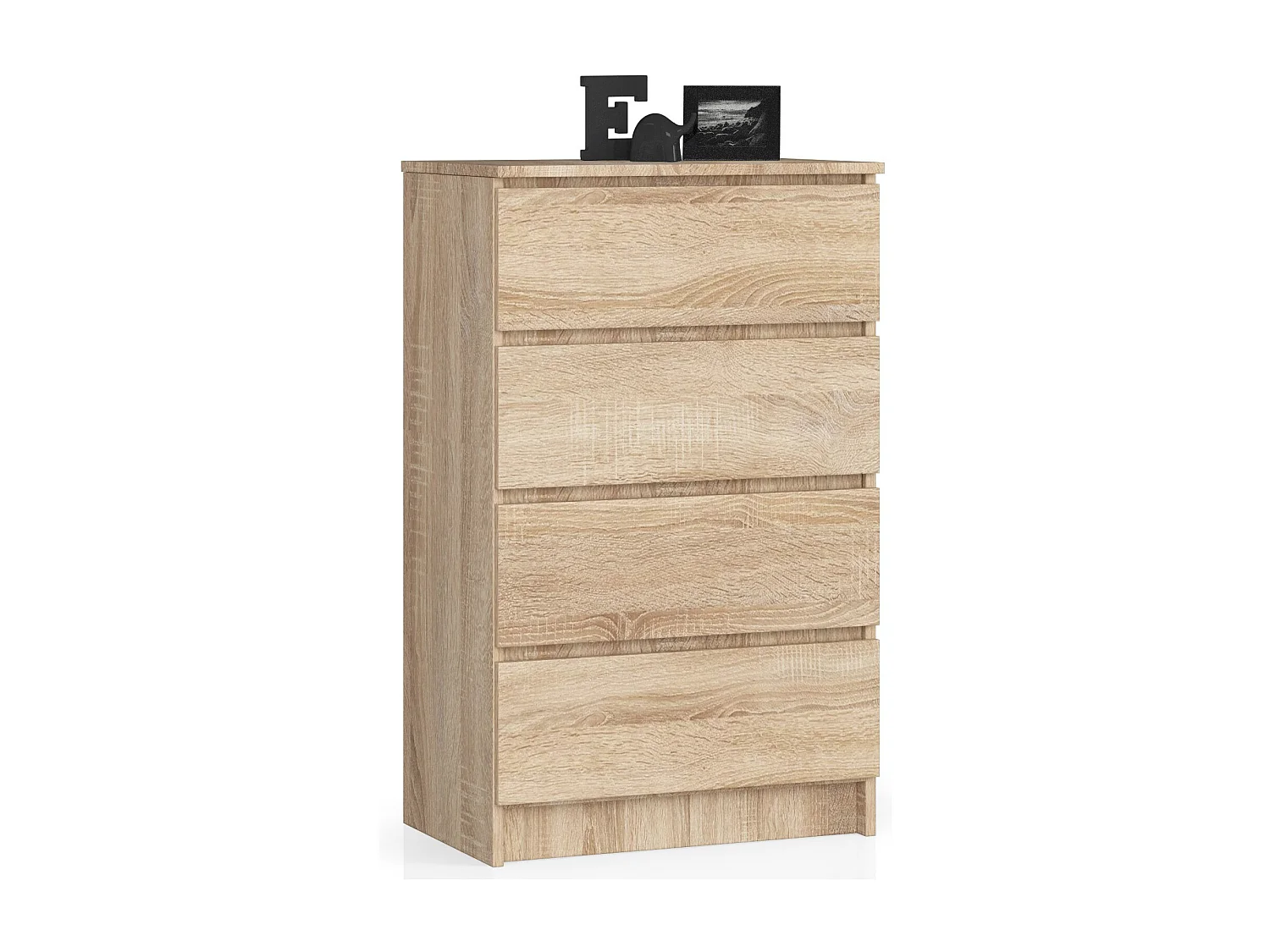 Komoda AKORD K60 Dąb Sonoma 60 cm 4 szuflady kolor Dąb Sonoma mat 60x40x99 cm 1952079 - obrazek 1