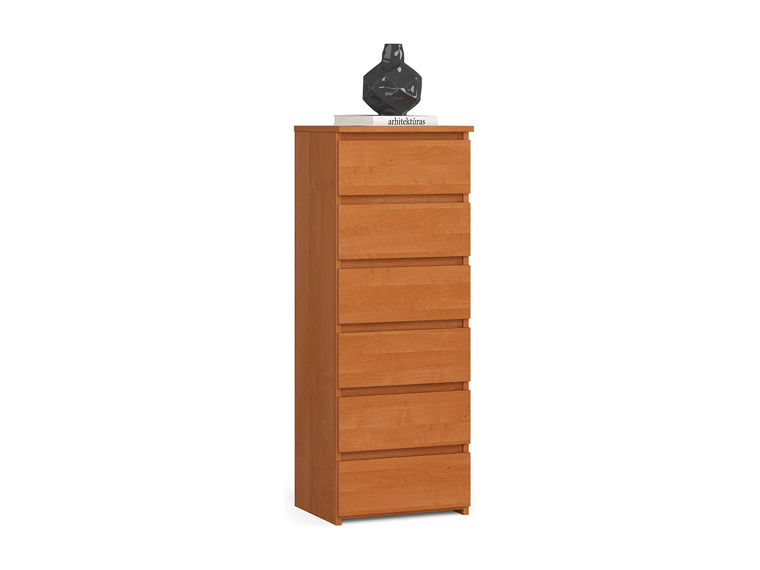 Komoda AKORD CL6 Olcha 40 cm 6 szuflad kolor Olcha mat 40x35x109 cm 1951849 - obrazek 1