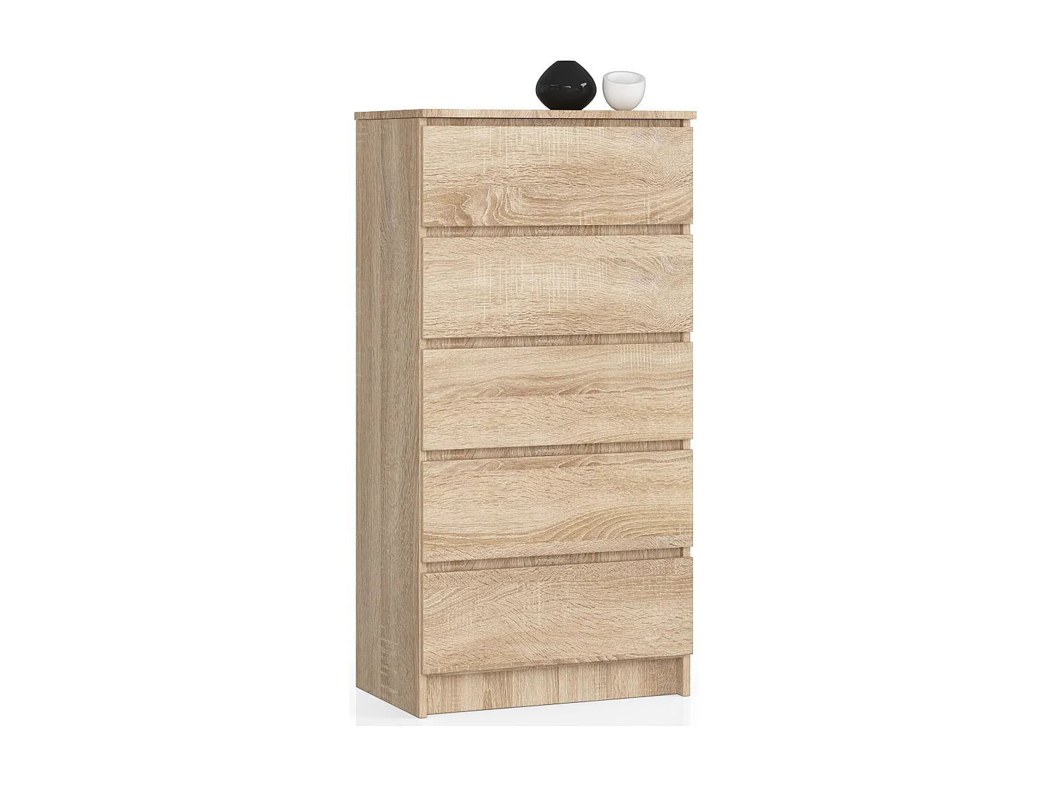 Komoda AKORD K60 Dąb Sonoma 60 cm 5 szuflad kolor Dąb Sonoma mat 60x40x121 cm 1952463 - obrazek 1