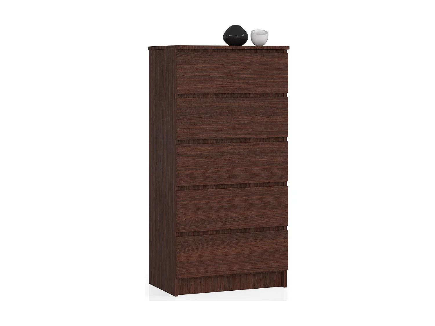 Komoda AKORD K60 Wenge 60 cm 5 szuflad kolor Wenge mat 60x40x121 cm 1952501 - obrazek 1