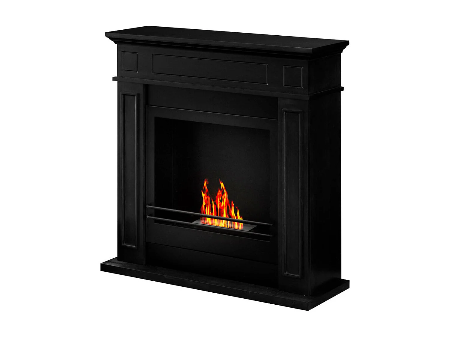 Biokominek stojący JEFFERSON Black dł. 89,5 x wys. 90,5 x gł. 28 3036564