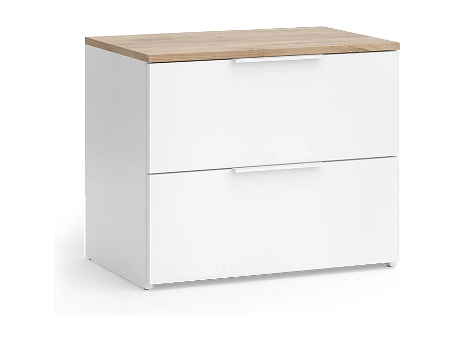 Komoda z szufladami biały/sonoma 60x40x50 wido 4792580 - obrazek 1