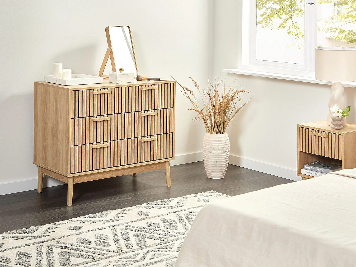 Komoda 3 szuflady LYNWOOD Jasnobrązowy 3759502
