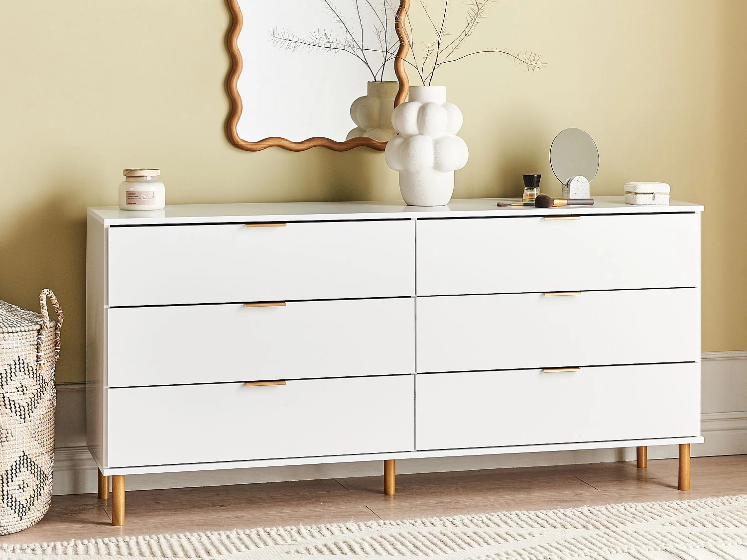 Komoda 6 szuflad WALPOLE Biały 3759506 - obrazek 1
