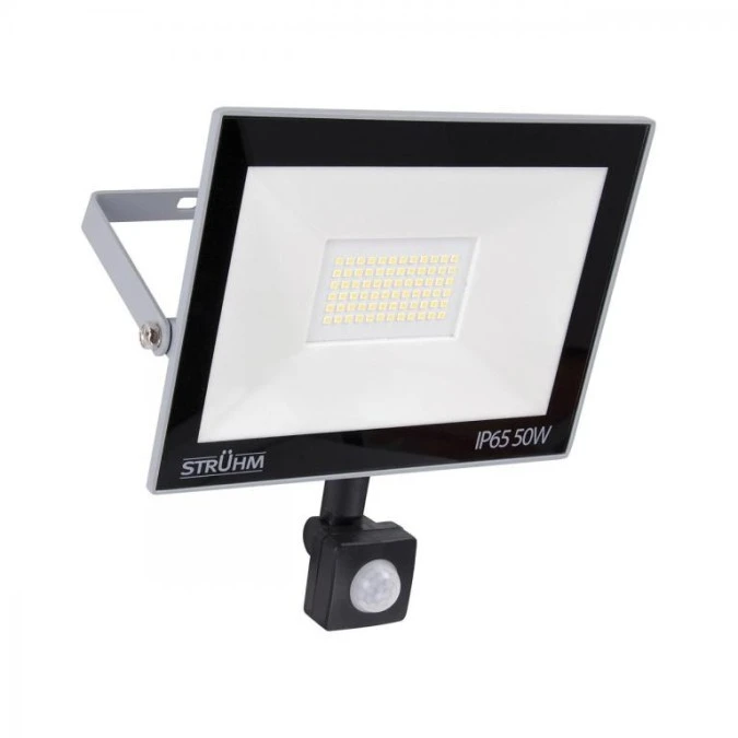 Naświetlacz lampa zewnętrzna LED KROMA 50W 6200K szara + czujnik PIR 03707 STRUHM - obrazek 2