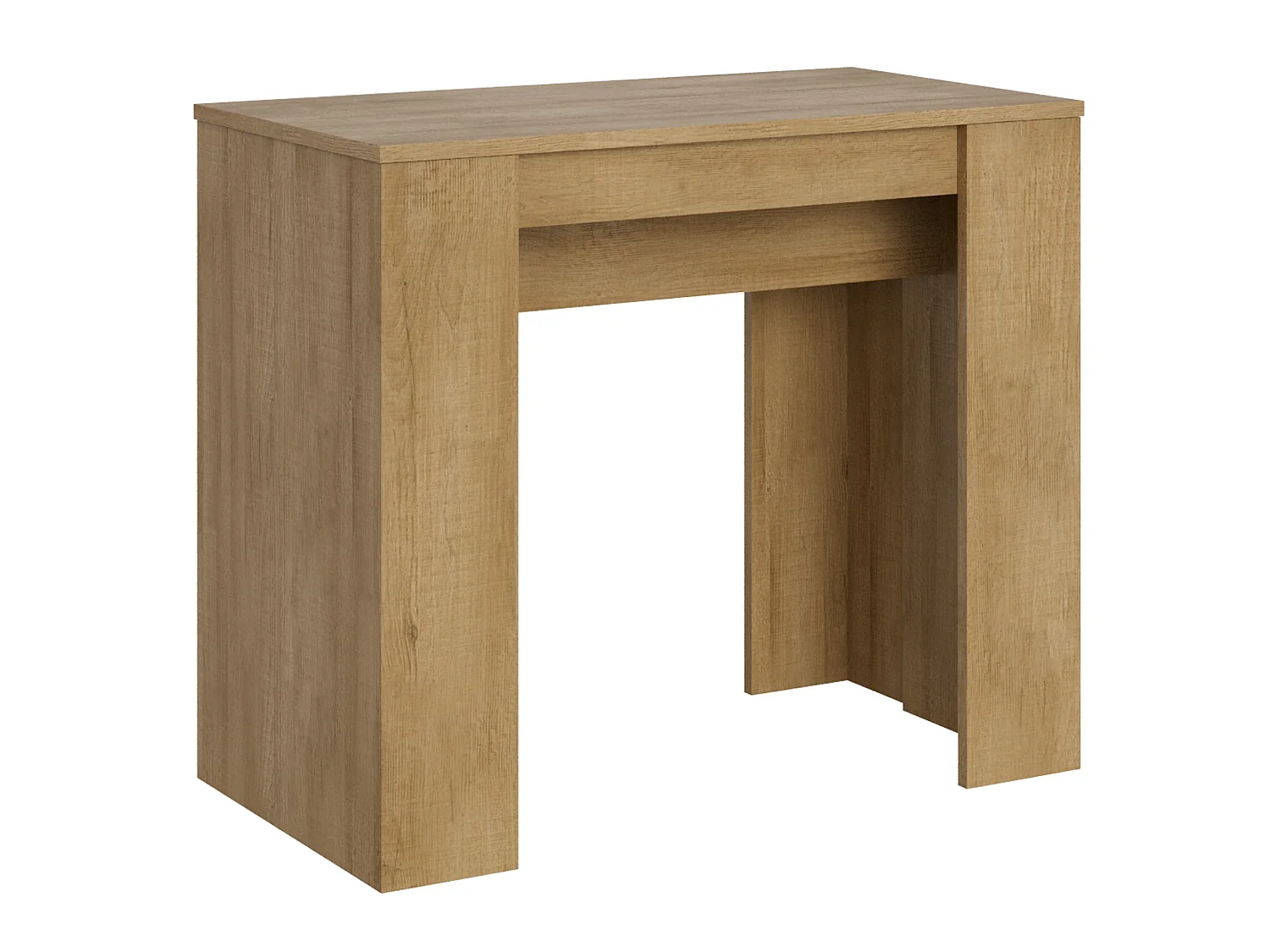Konsola rozkładana 90x48/204 cm Basic Small Dąb naturalny 708181 - obrazek 1