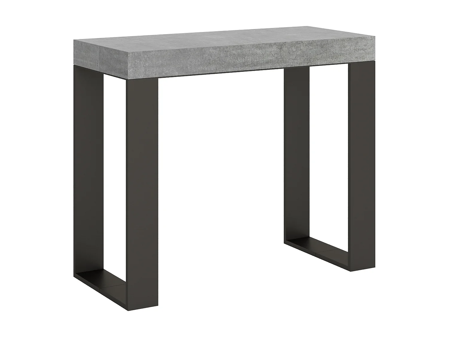 Konsola rozkładana 90x40/300 cm Tecno Cementu rama w kolorze Antracytu 768095 - obrazek 1