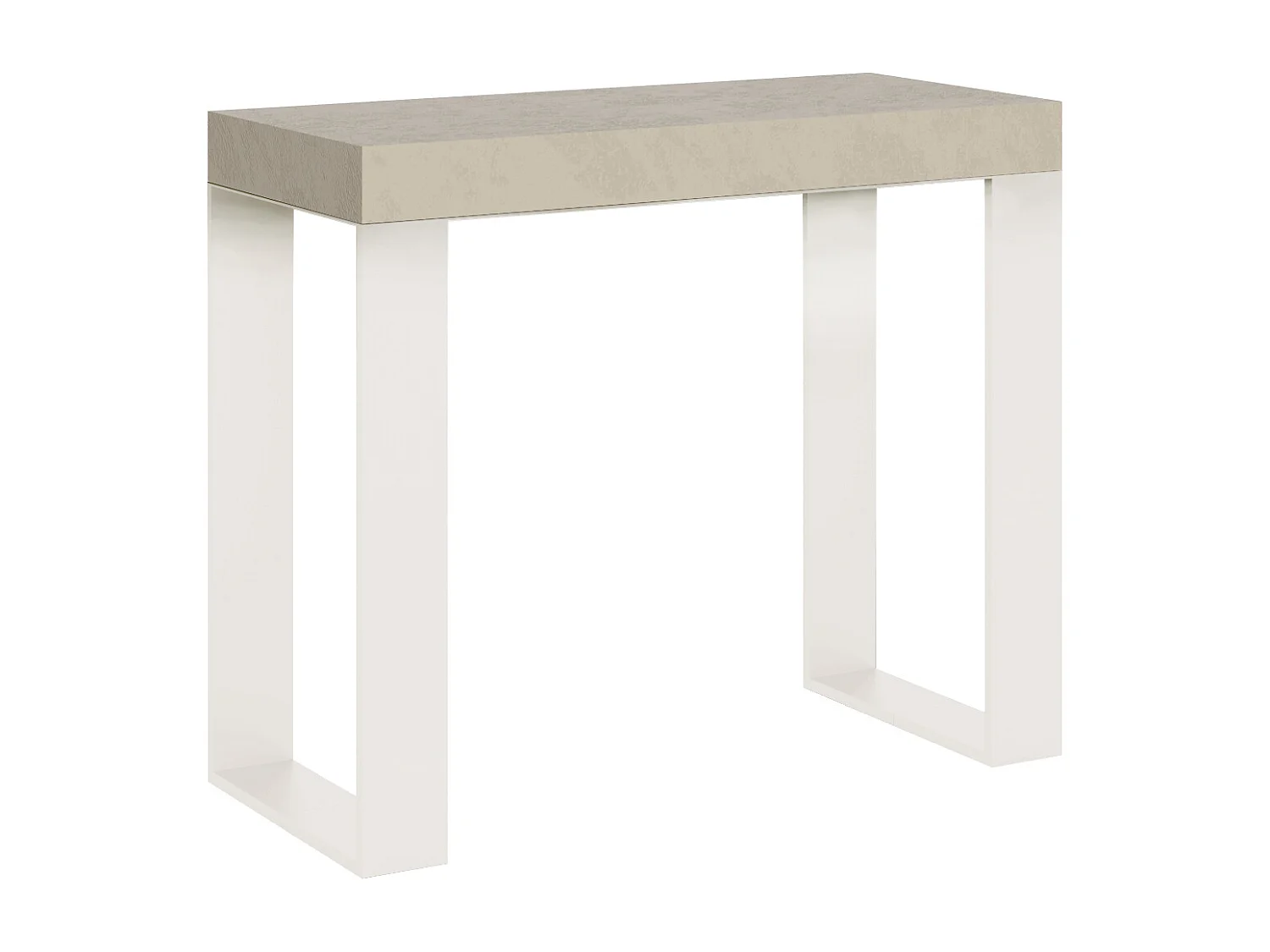 Konsola rozkładana 90x40/300 cm Tecno telaiKaszmir rama w kolorze Białym 3633820 - obrazek 1