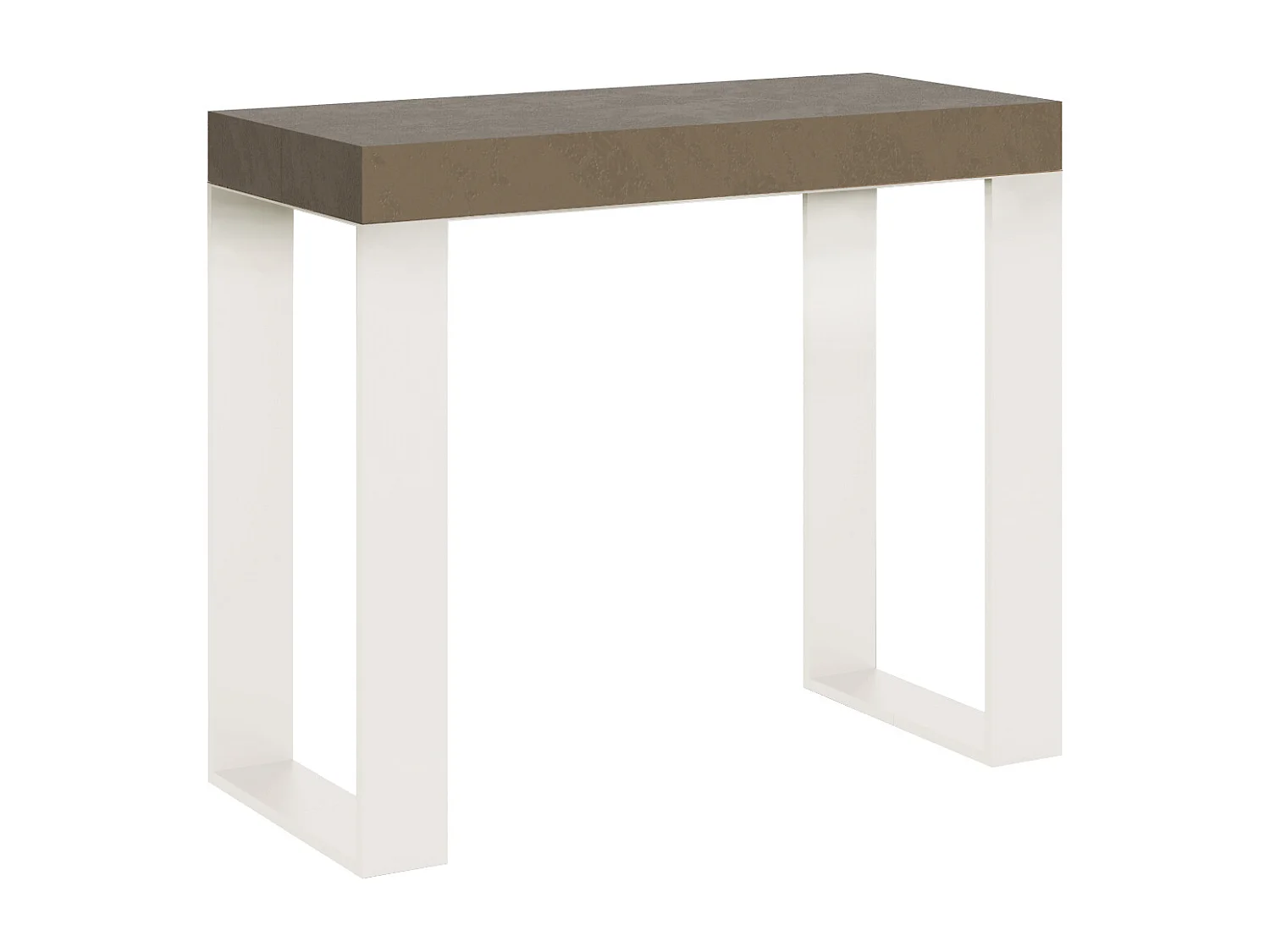Konsola rozkładana 90x40/300 cm Tecno telaioSzaro-beżowy rama w kolorze Białym 3633941 - obrazek 1