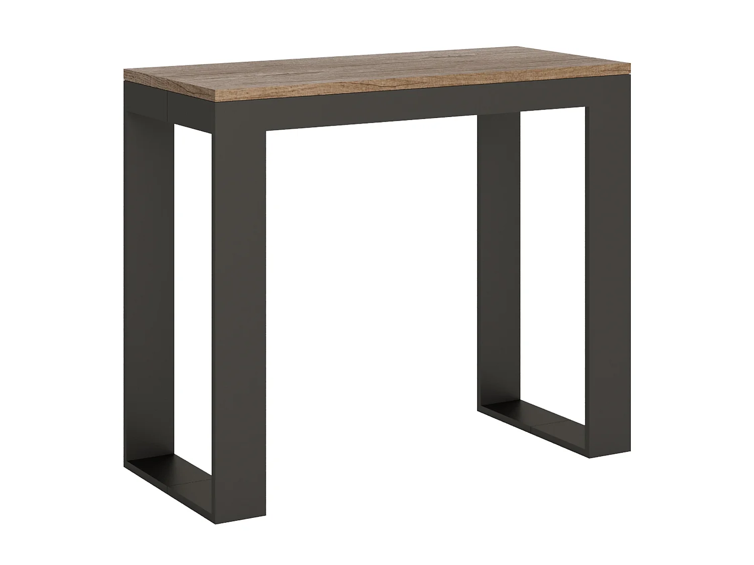 Konsola rozkładana 90x40/300 cm Tecno Evolution Dąb naturalny rama w kolorze Antracytu 769271 - obrazek 1