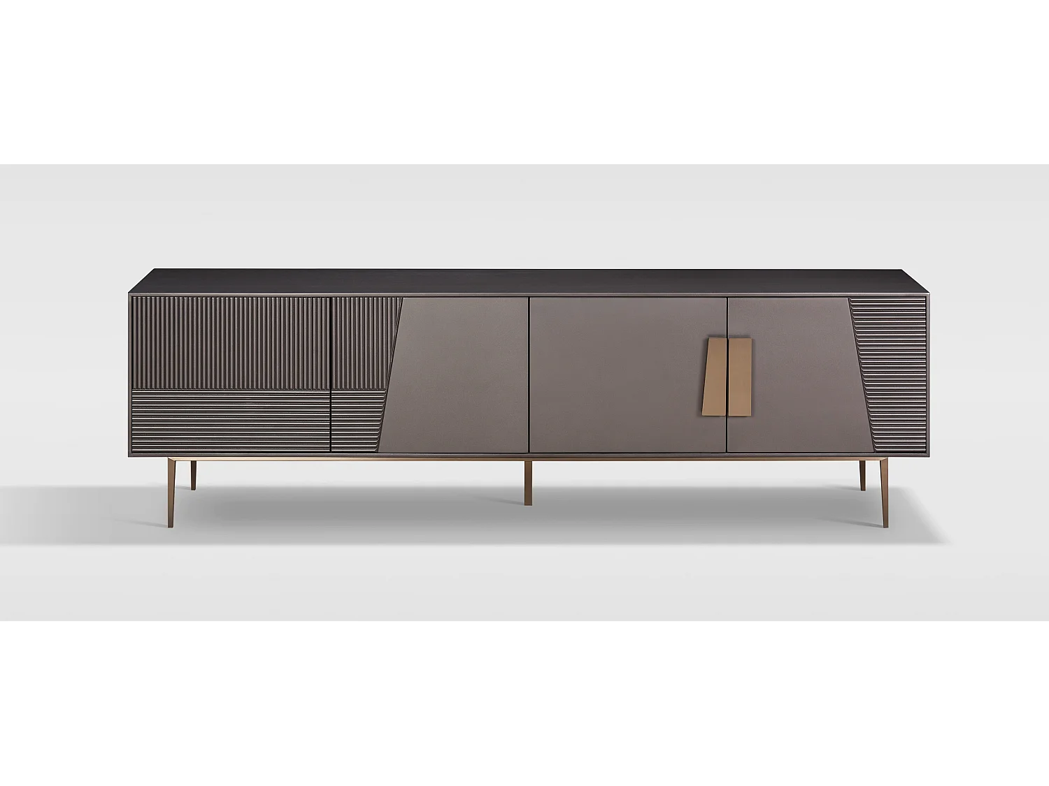 Komoda 200x60x40 cm ciemnoszara Stilig ST101B 4798624