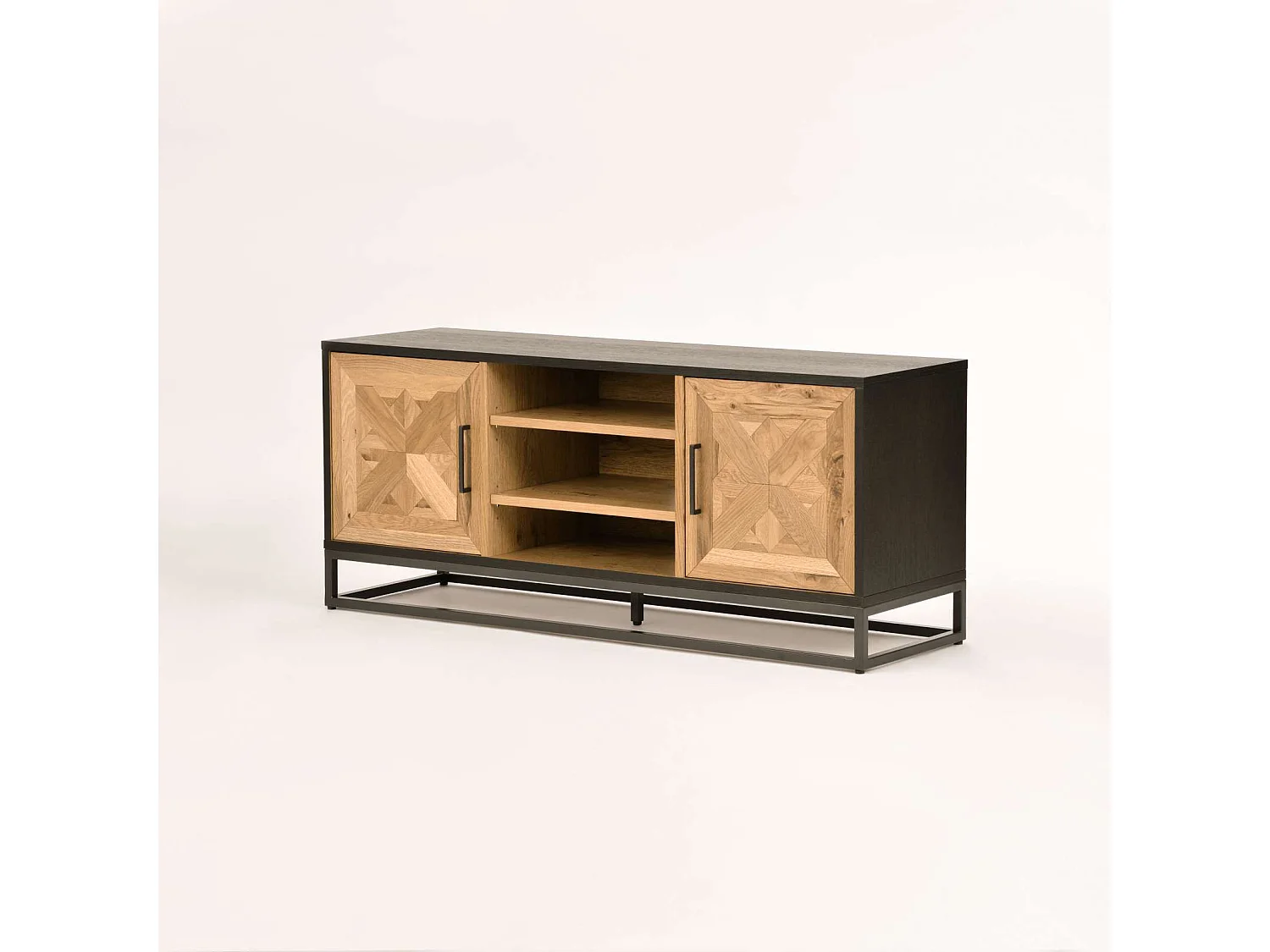 Komoda 133x55x39 cm czarna Indus IN25-2 4798633