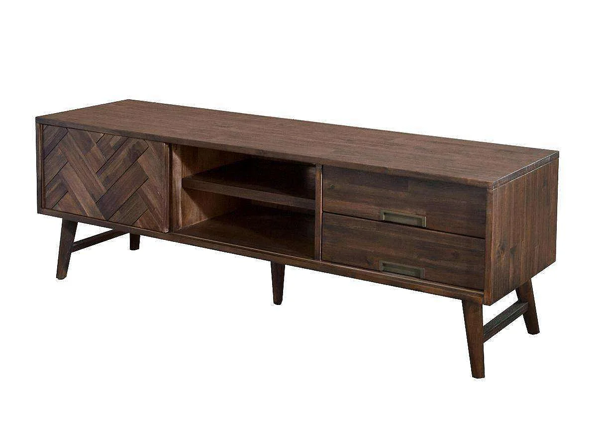 Komoda 165x55x45 cm ciemnobrązowa Ashton ASTL01 4798631