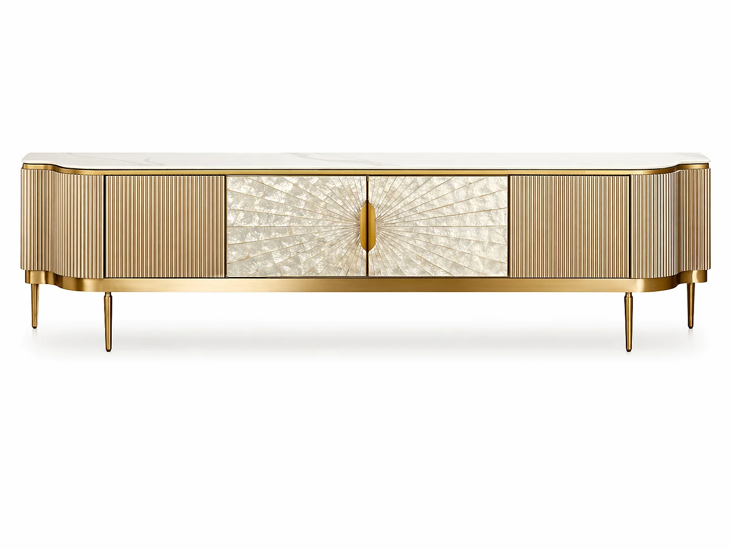 Komoda 200x52x40 cm złota stylowa st905 4798622