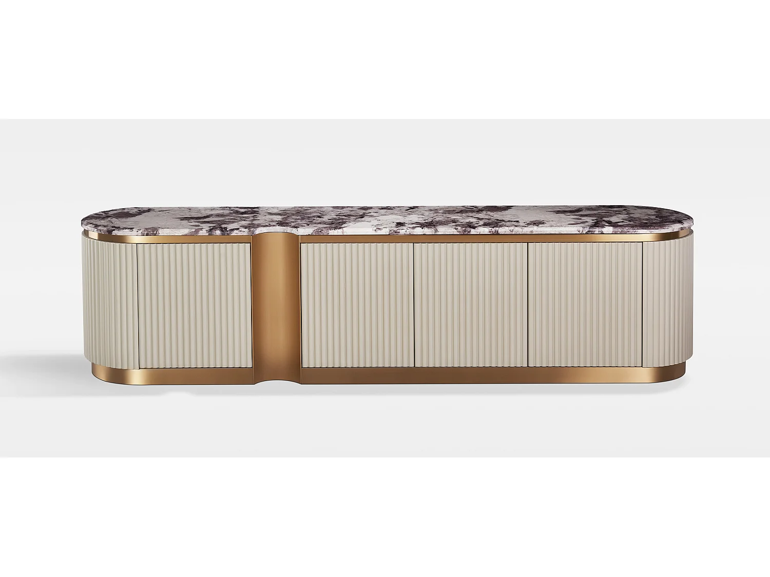 Komoda 200x50x40 cm jasny kremowy stilig st916b 4798619