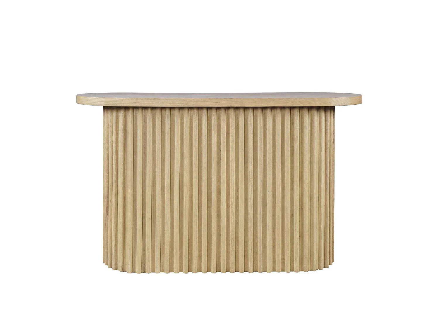 Konsola 127×76,5×46,5 cm naturalne jasne drewno Avola av2420-4 4798541